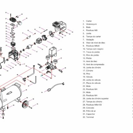 Compressor 50 127V 2,5Hp 50L - (Azul Claro) Gamma G2802-Br1