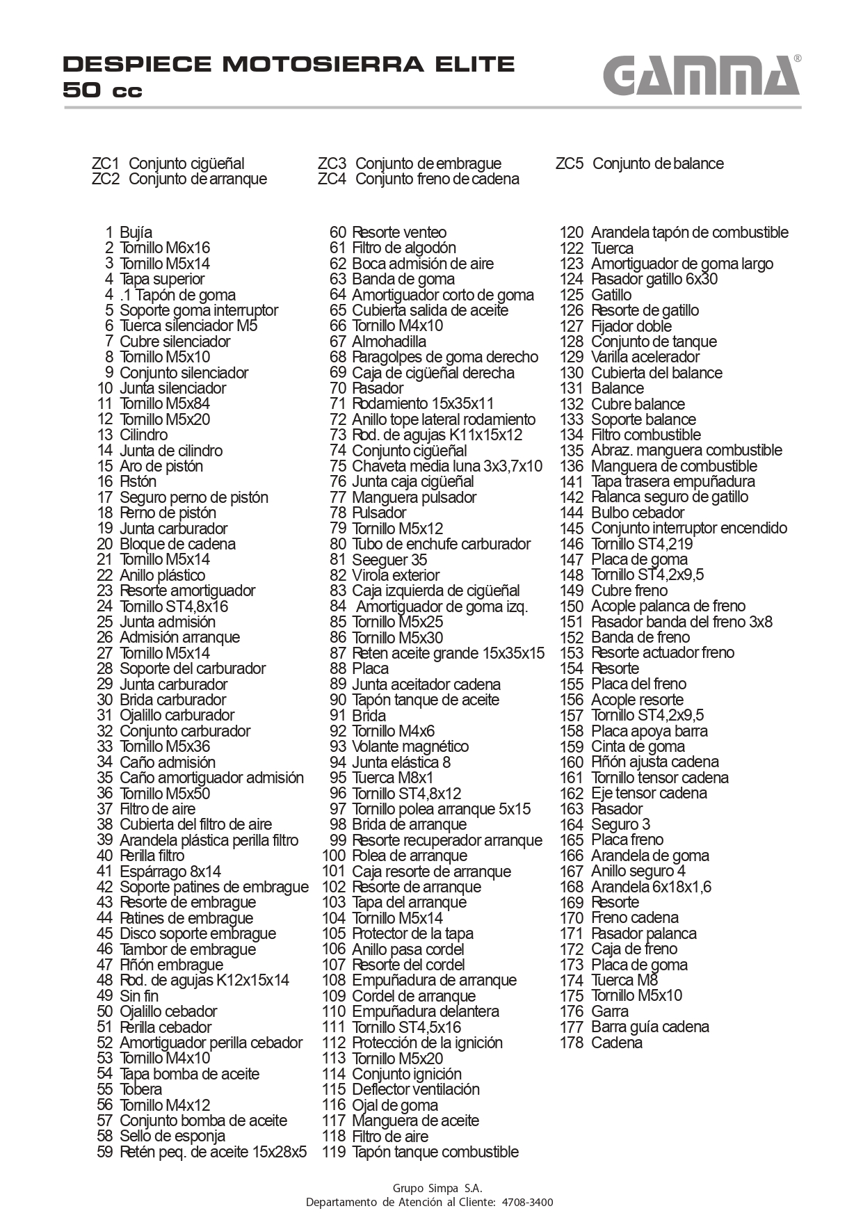 Motoserra Elite 20 2 Kw 49,3 Cc Comp Do Sabre 50 Cm Gamma 9032Br_page-0002