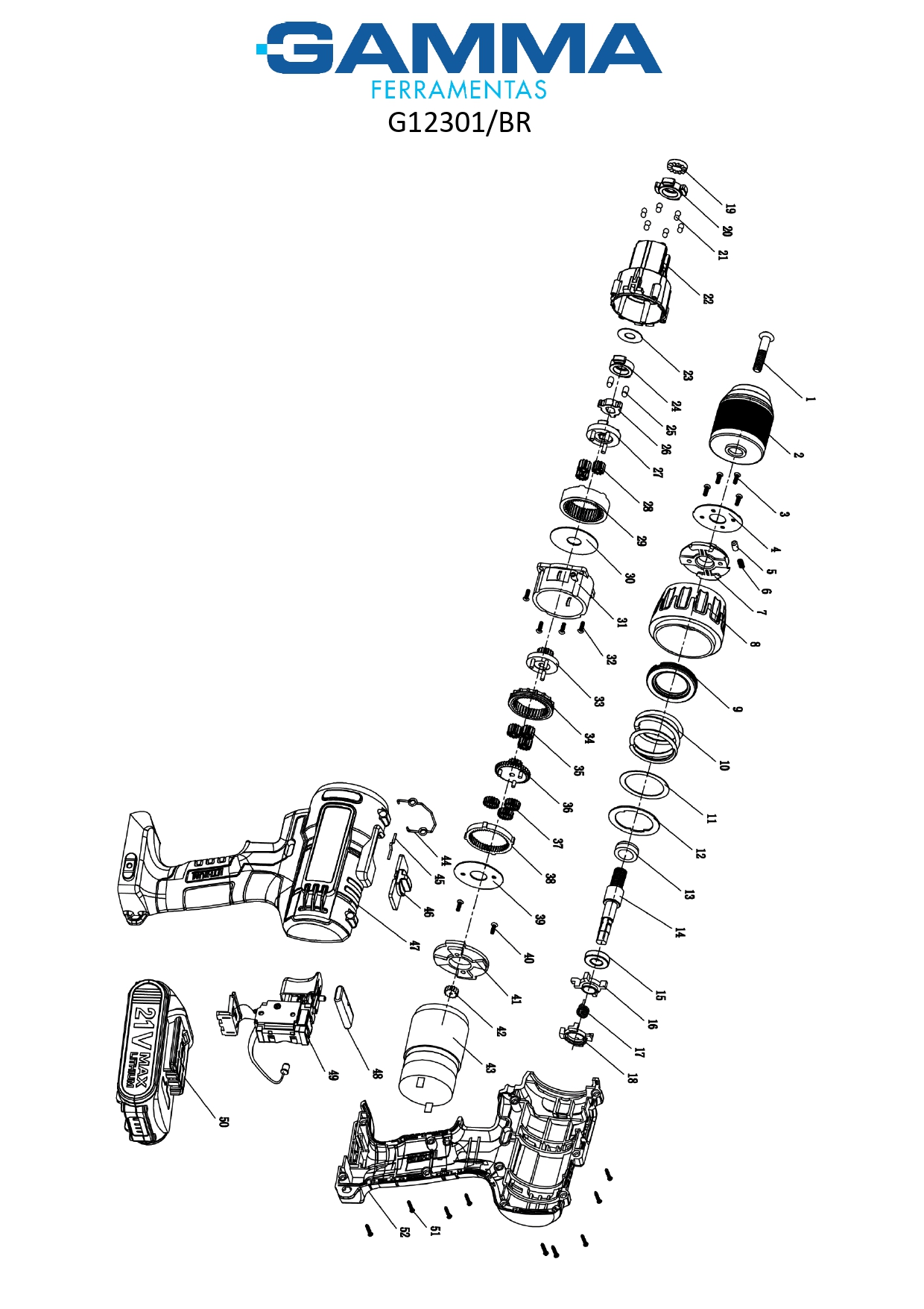 Parafusadeira Furadeira De Impacto 21V Lithium Gamma G12301-Br_page-0001