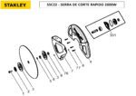 Serra Cortadora de Metal (Policorte) SSC22-BR 110/127V Tipo 1 Stanley - Imagem 3