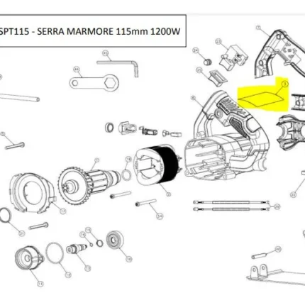 Etiqueta Especifica Spt115br Tipo 10 P/ Serra Mármore Spt115-br