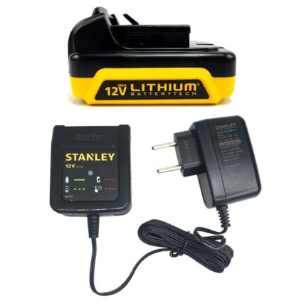 Kit Carregador Bivolt + Bateria 12V 1.5Ah p/ Parafusadeiras Stanley