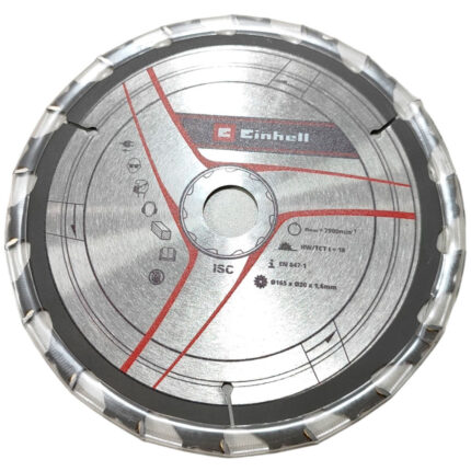 Disco de Serra 165mm x 20mm 18D p/ Serra Circular TE-CS 18/165 LI Einhell 433120401003