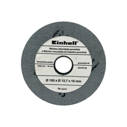 Rebolo 150 X 16 mm Grao 60 Para Motoesmeril Einhell TC-BG 150 Bi 441257001904