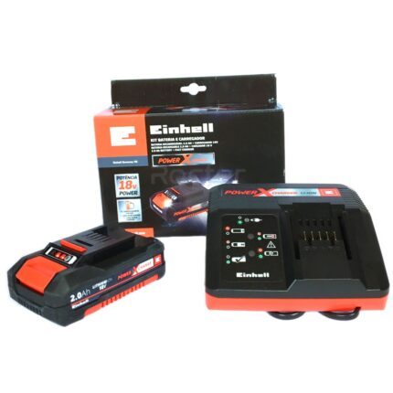 Kit Carregador Bivolt + Bateria 18v 2ah Einhell Power X-change 4512046