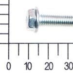 Parafuso Sextavado C/ Flange M6x26mm para Serra de Mesa ou Bancada 220v Tc-ts 2025/1 U Einhell 434054002045