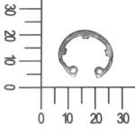 Anel de Retencao Elastico para Furos 17.5 para Multi Ferramenta Einhell Varrito Solo 446516001036
