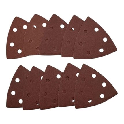 Kit 10 Lixas Delta G80 92mm P/ Multi Ferramenta Varrito Solo Einhell 446516001808