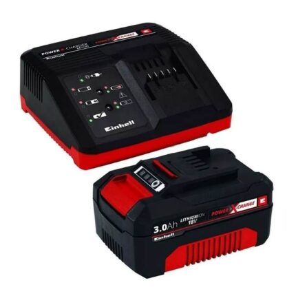 Kit Carregador Bivolt + Bateria 18v 3ah Einhell Power X-change 4512077