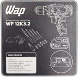 Etiqueta da Maleta para Parafusadeira Bateria 12v Wf 12k3.2 12V Wap Fw011814