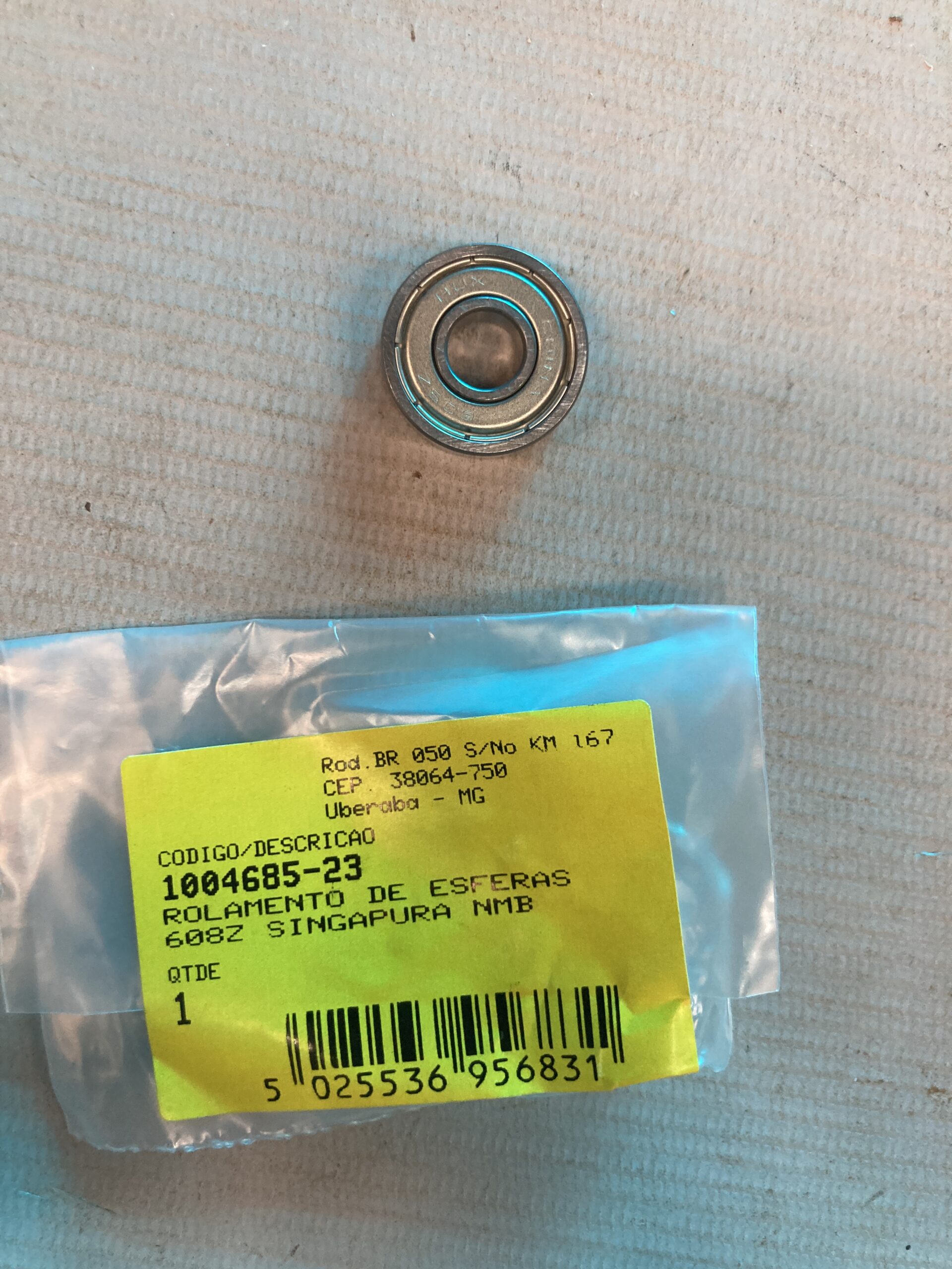 1004685-23 Rolamento De Esferas608z Singapura Nmb Para Furadeira Dwe1622-b2 Dewalt 1004685-23 - Imagem 1