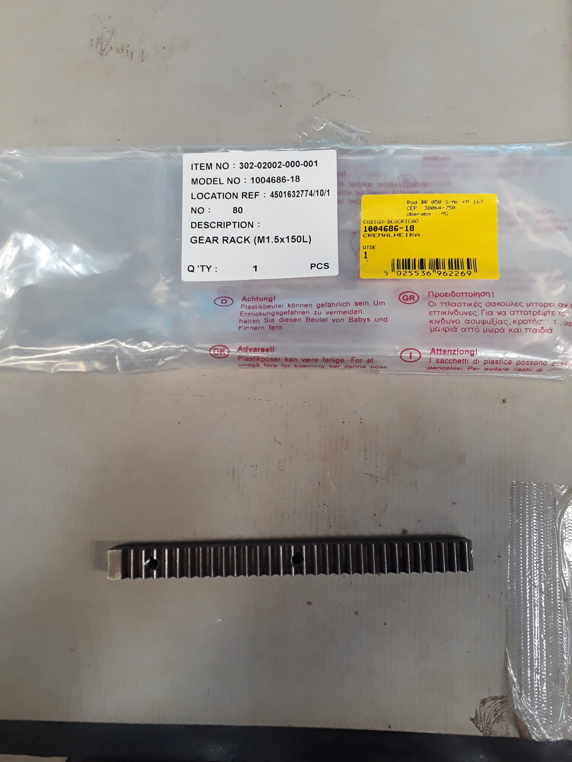 1004686-18 Cremalheira Para Furadeira Dwe1622-b2 Dewalt 1004686-18 - Imagem 1