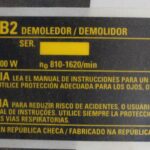 Etiq. Especif. D25941-b2tipo 1 Para Martelo Demolidor D25941-b2 Dewalt 1005677-05