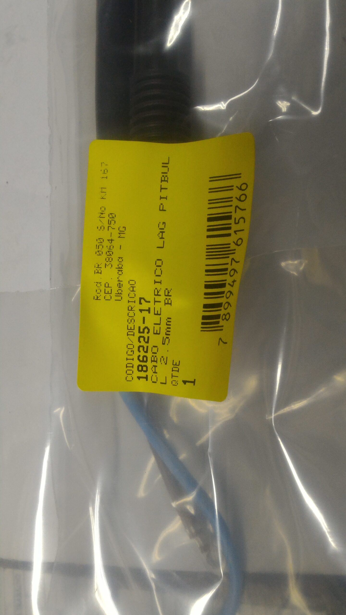 Jpeg Cabo Eletrico Lag Pitbull 2.5mm Br Para Esmerilhadeira Angular Dwe490-br Dewalt 186225-17 - Imagem 1