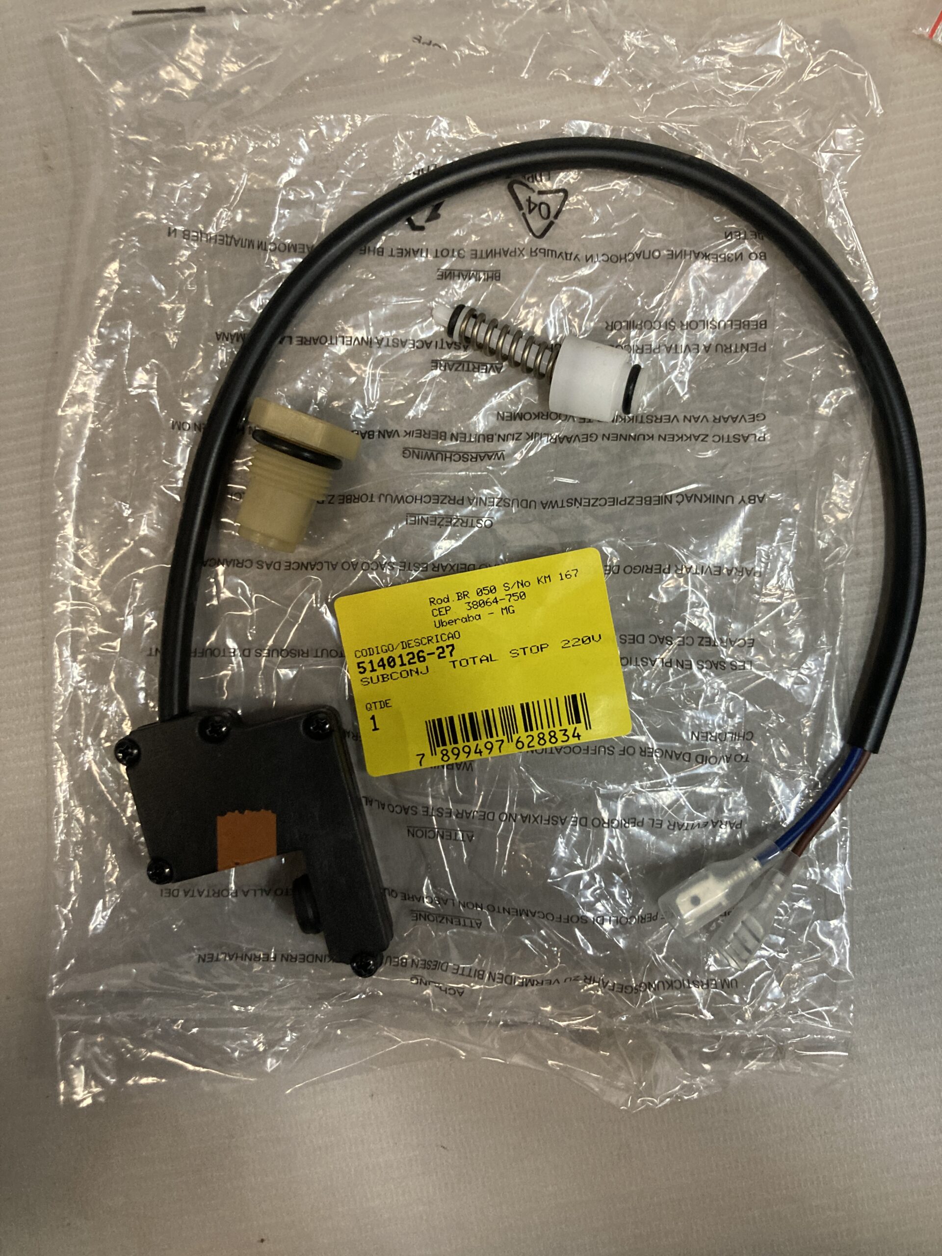 5140126-27 Subconj. Total Stop 220v Para Lavadora De Alta Pressão Pw1370tdl-b2 Black+decker 5140126-27 - Imagem 1
