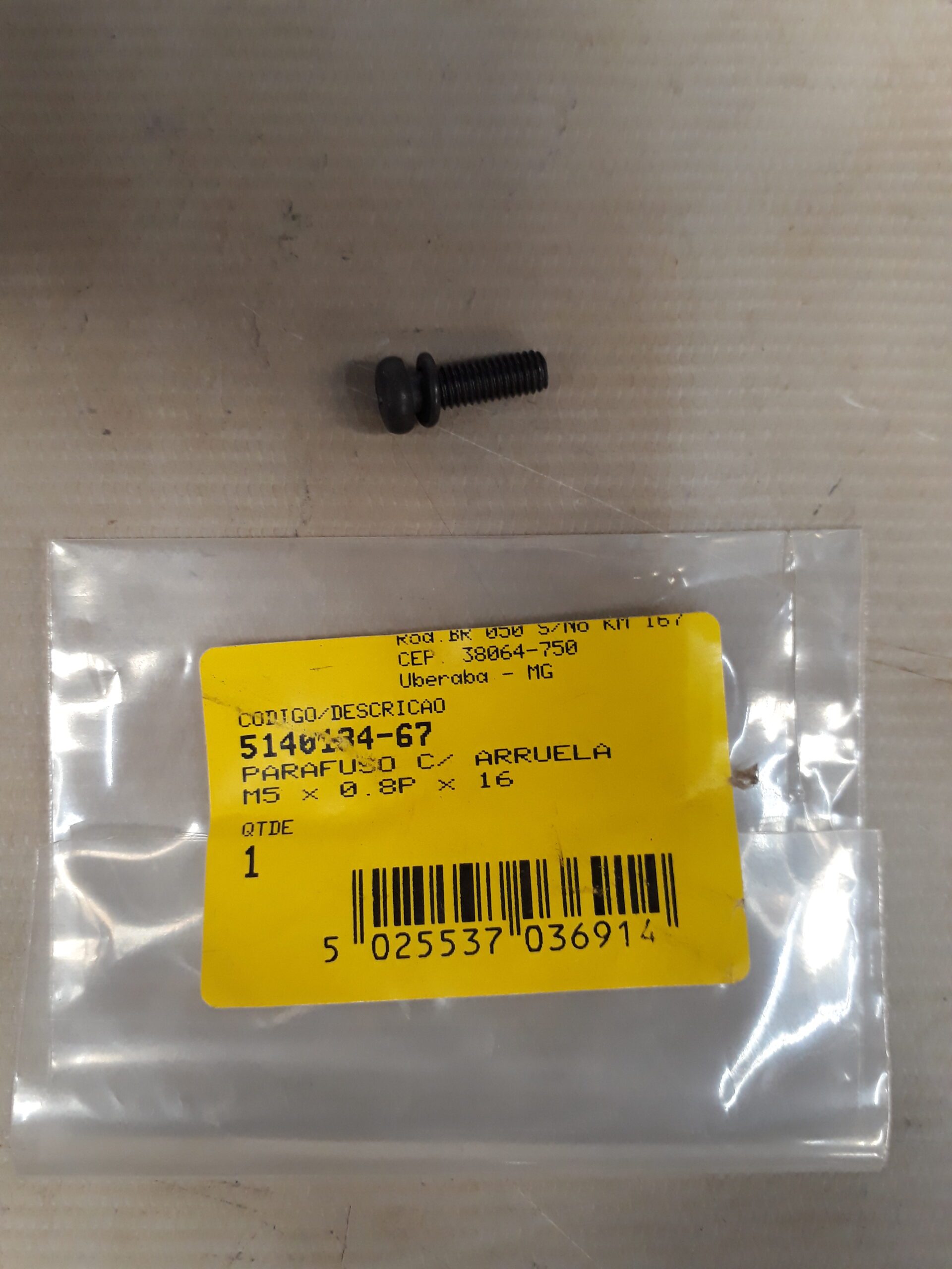 5140134-67 Parafuso C/ Arruela M5 X 0.8p X 16 Para Serra De Mesa Ou Bancada Dcs7485 Dewalt 5140134-67 - Imagem 1