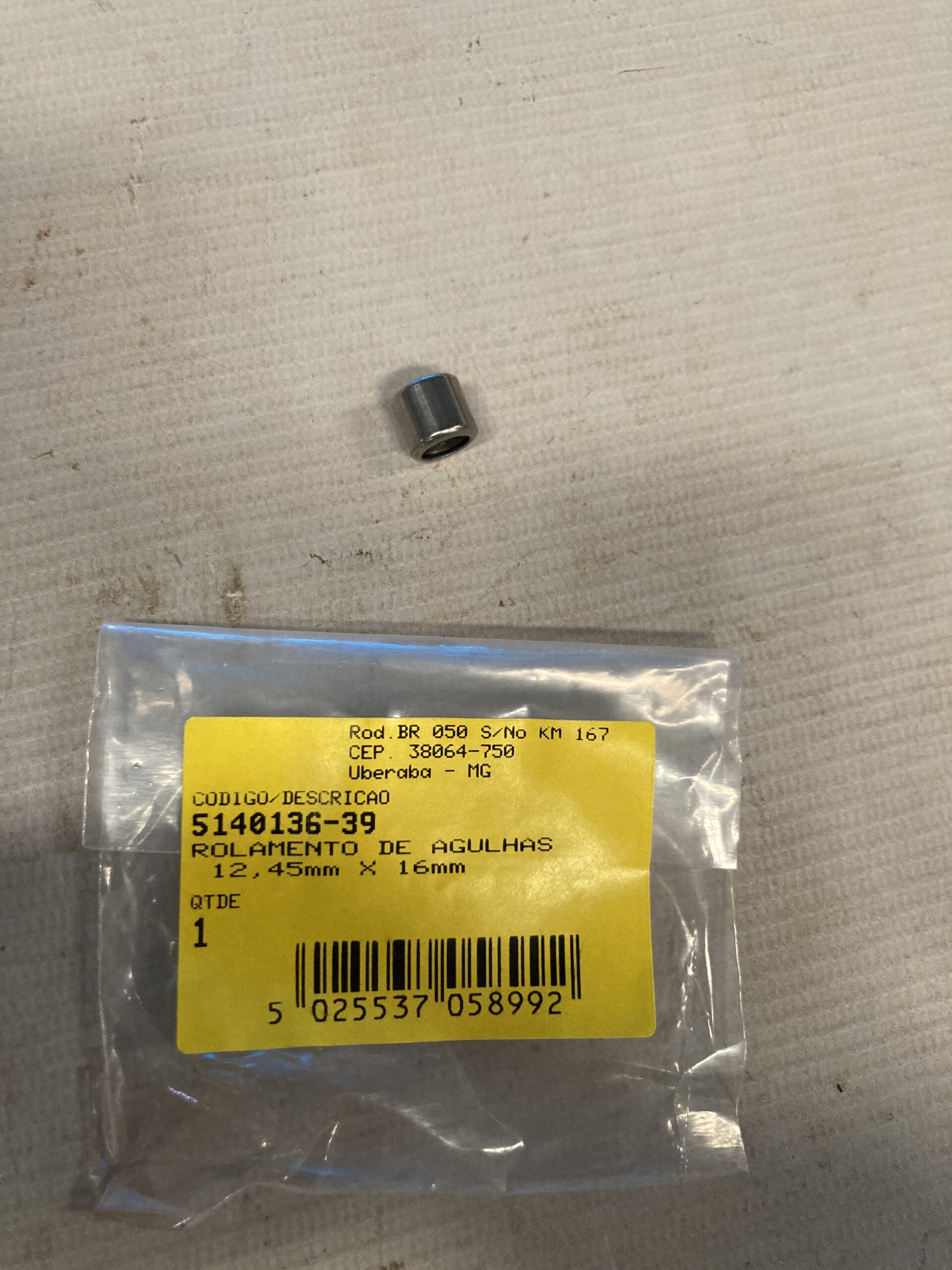 5140136-39 Rolamento De Agulhas 12,45mm X 16mm Para Parafusadeira De Drywall Stdr5206-b2 Stanley 5140136-39 - Imagem 1