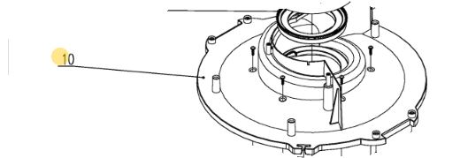 5140237-12 Cobertura Inferior Para Aspirador De Pó Dwv109-b2 Dewalt 5140237-12 - Imagem 1