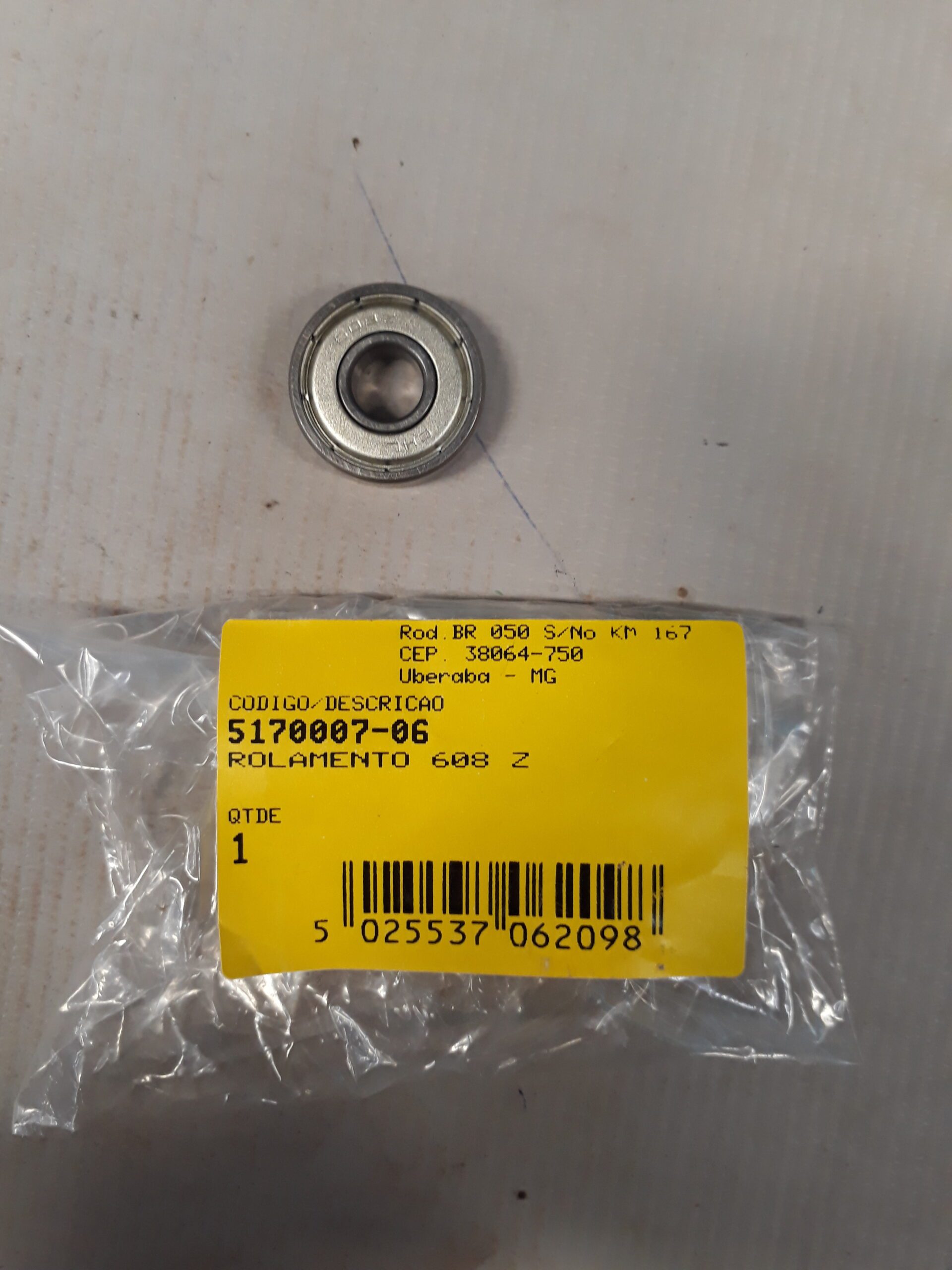 5170007-06 Rolamento 608 Z Para Serra Esquadria Stsm1525-b2 Stanley 5170007-06 - Imagem 1