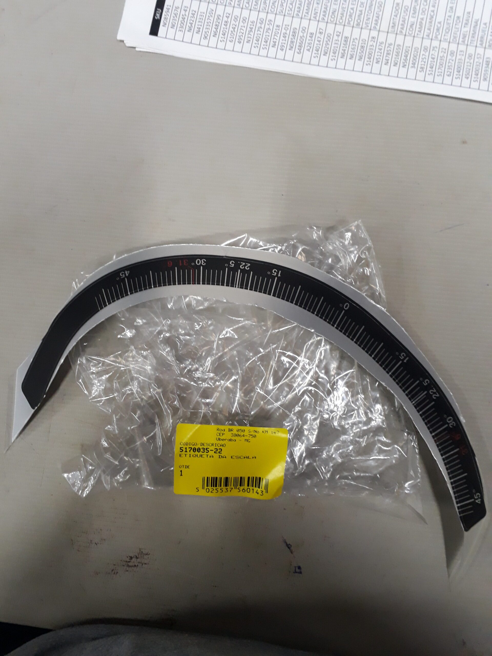 5170035-22 Etiqueta Da Escala Para Serra Esquadria Sm16-b2 Stanley 5170035-22 - Imagem 1