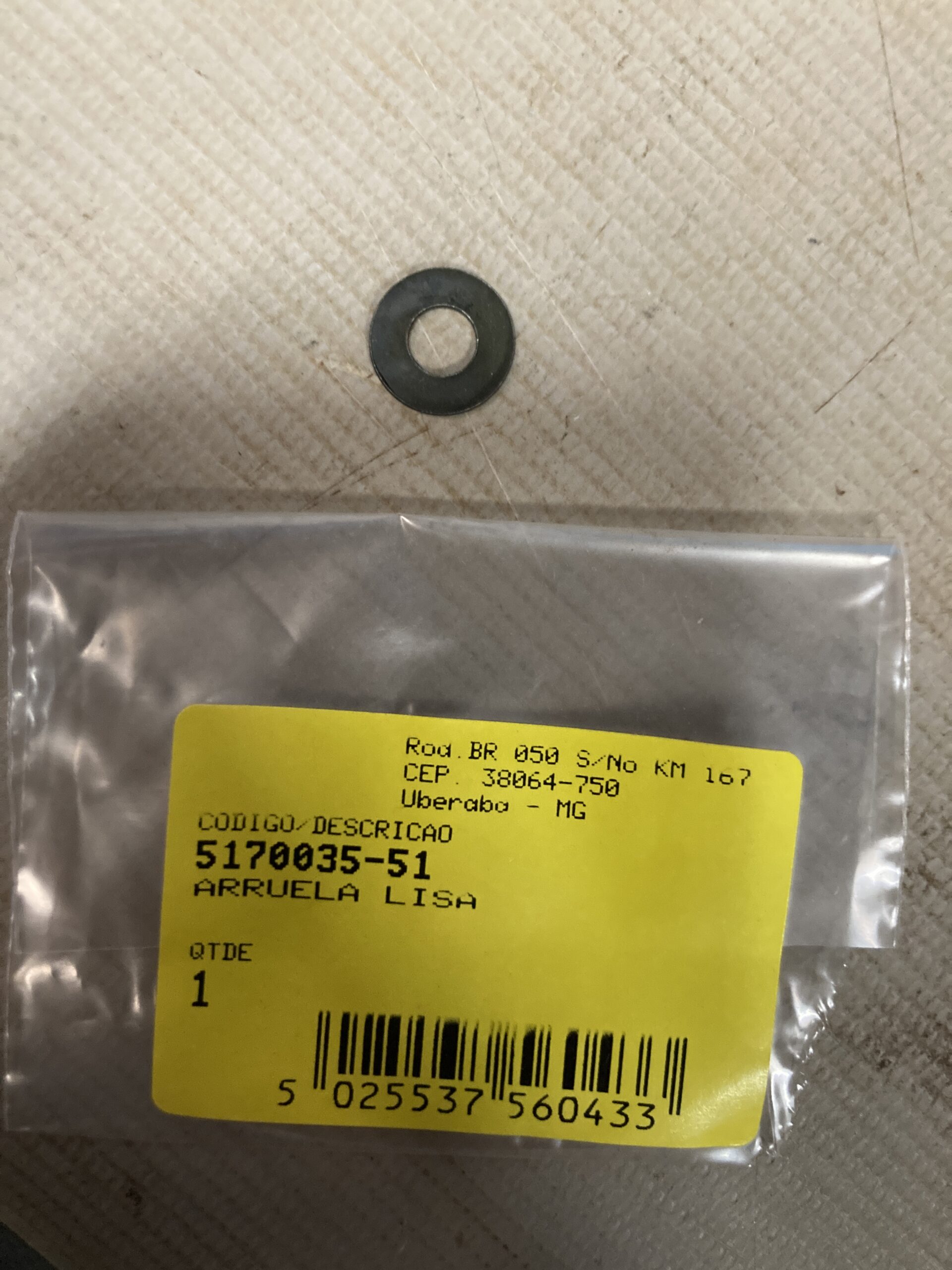 5170035-51 Arruela Lisa Para Serra Esquadria Sm16-b2 Stanley 5170035-51 - Imagem 1