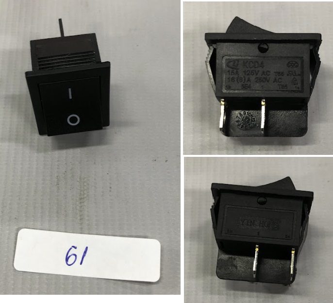 5170043-89 Interruptor 127v Para Lavadora De Alta Pressão Pw1450td-br Black+decker 5170043-89 - Imagem 1