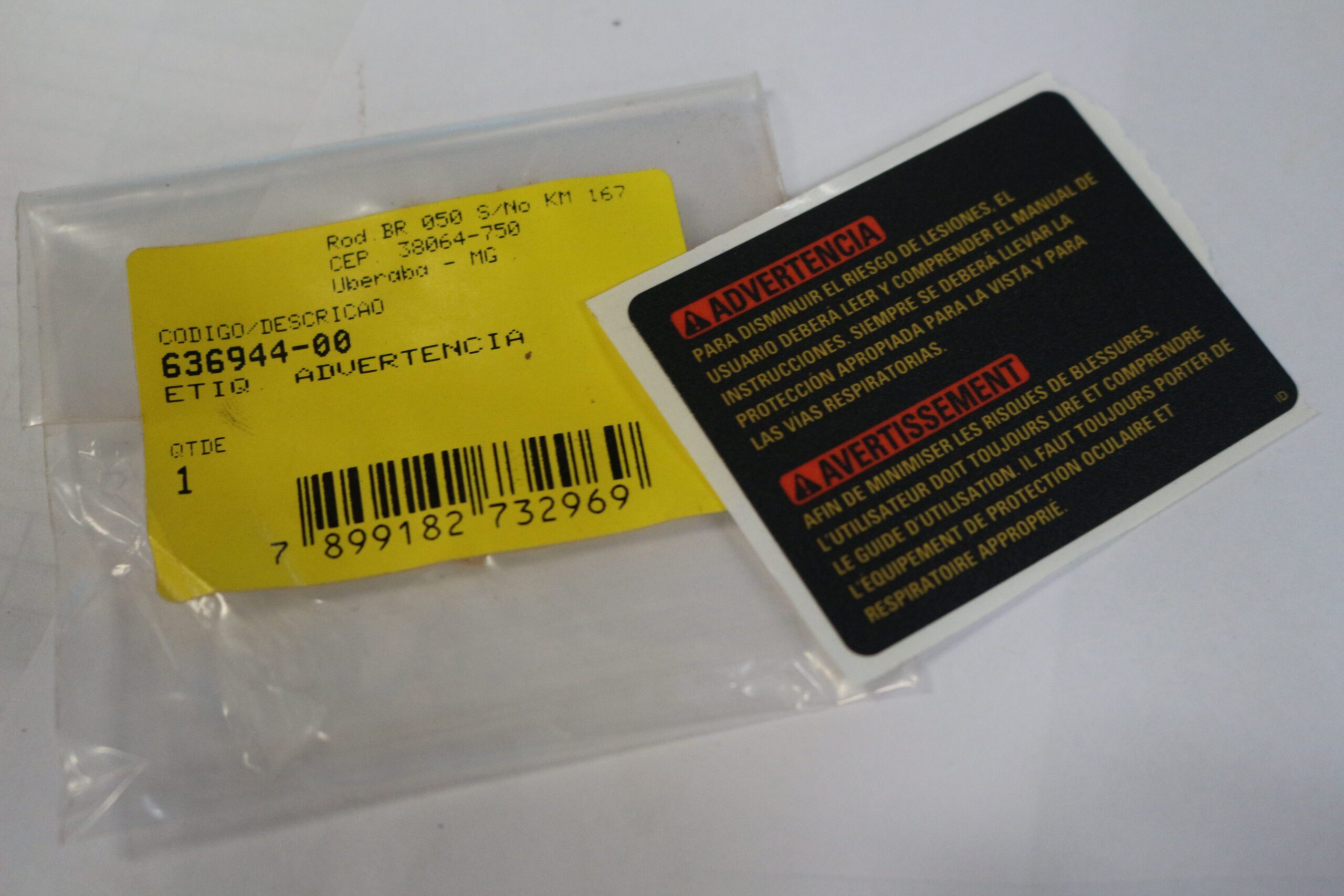 636944-00 Etiq. Advertencia Para Serra Sabre Dw311-b2 Dewalt 636944-00 - Imagem 1