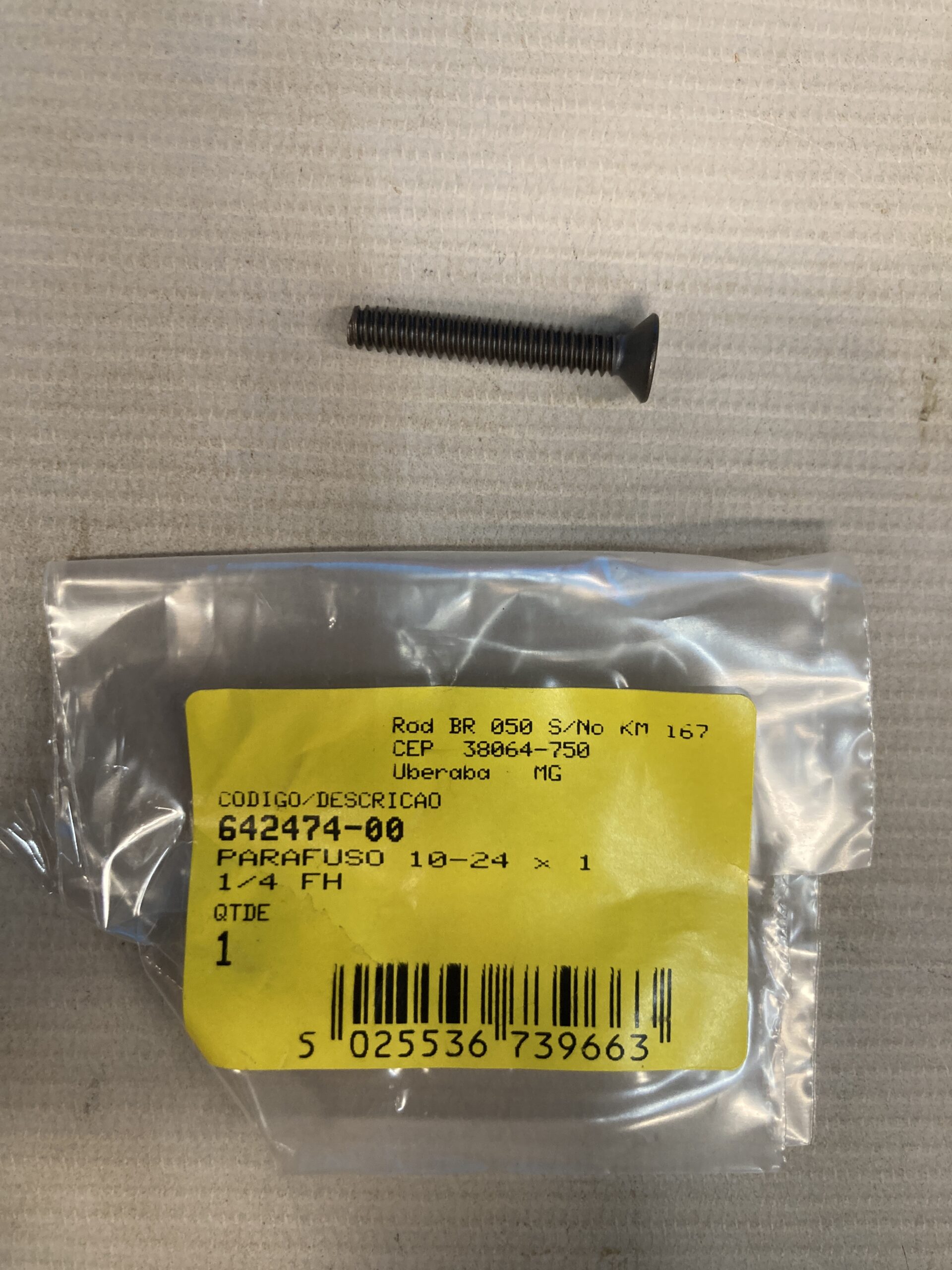 642474-00 Parafuso 10-24 X 1 1/4 Fh Para Pistola Aplicadora De Silicone E Selantes Dce560b Dewalt 642474-00 - Imagem 1