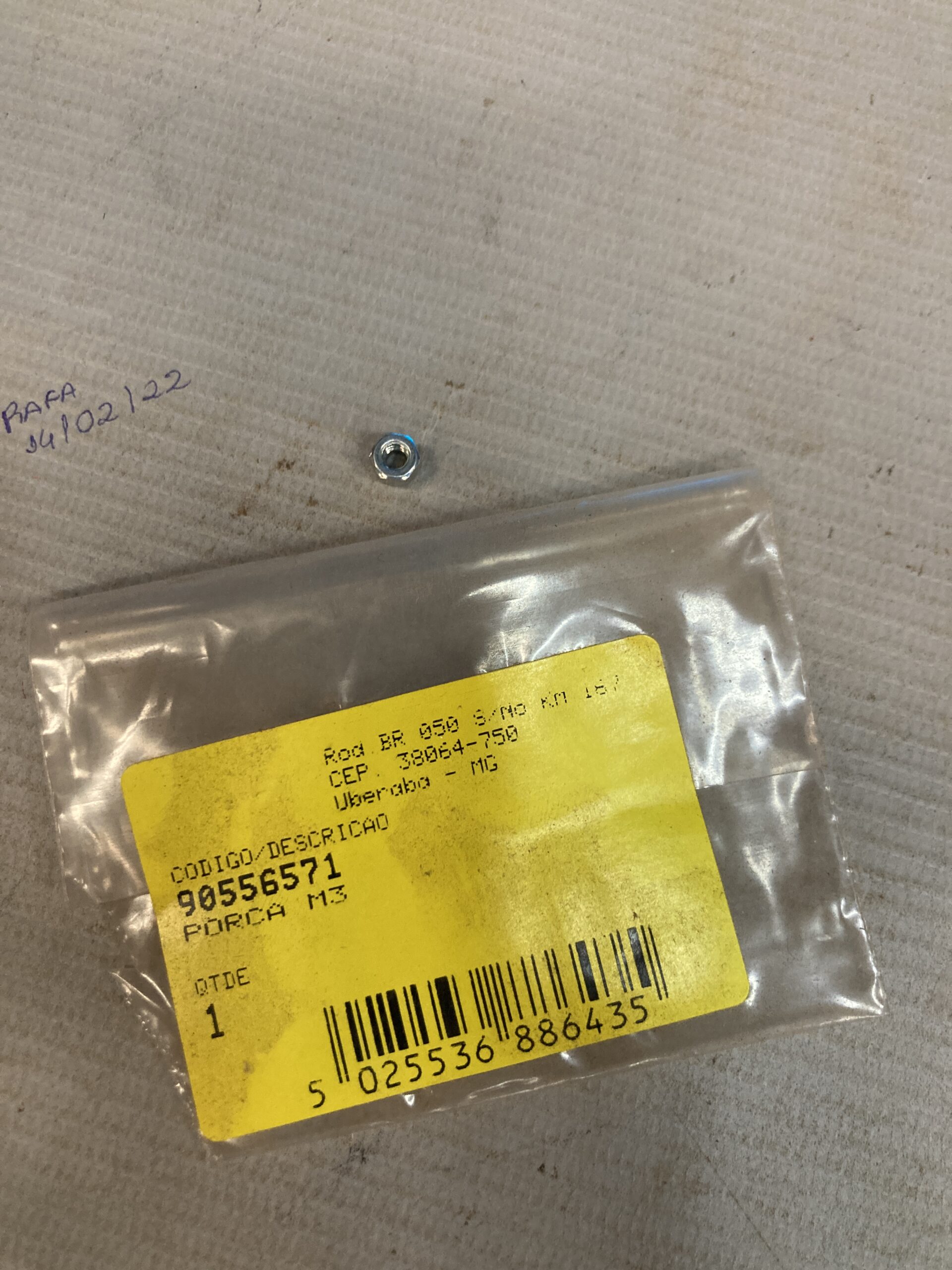90556571 Porca M3 Para Parafusadeira Bateria 20v Sbi20-b2 Stanley 90556571 - Imagem 1