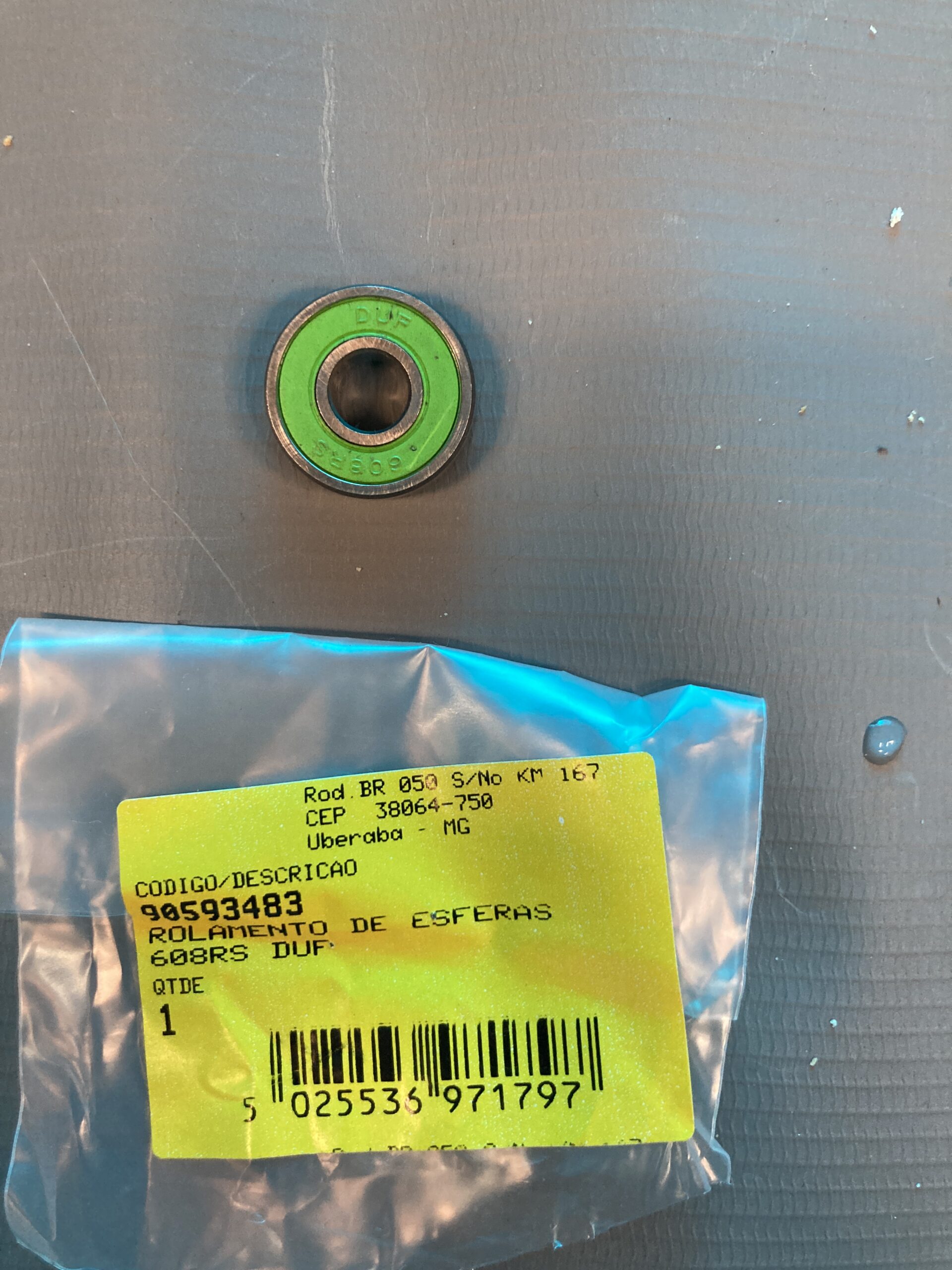 90593483 Rolamento De Esferas608rs Duf Para Lixadeira Roto E Orbital Bew220-b2 Black+decker 90593483 - Imagem 1