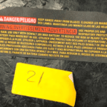 Etiq. Advertencia Para Aparador De Cerca Viva Dcht820 Dewalt 90628894