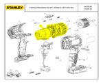 Motor e Transmissão P/ Parafusadeira Stanley Sch20c2k Original - Imagem 5