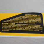 Etiqueta De Advertencia Para Serra De Mesa Ou Bancada Dw745-b2 Dewalt N039691