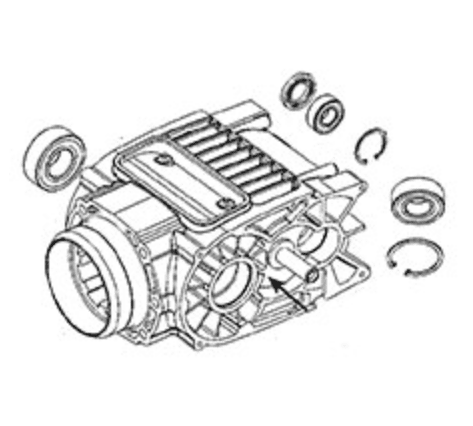 N040341 Conj. Cx. De Engrenagem Para Martelo Demolidor D25980-b2 Dewalt N040341 - Imagem 1