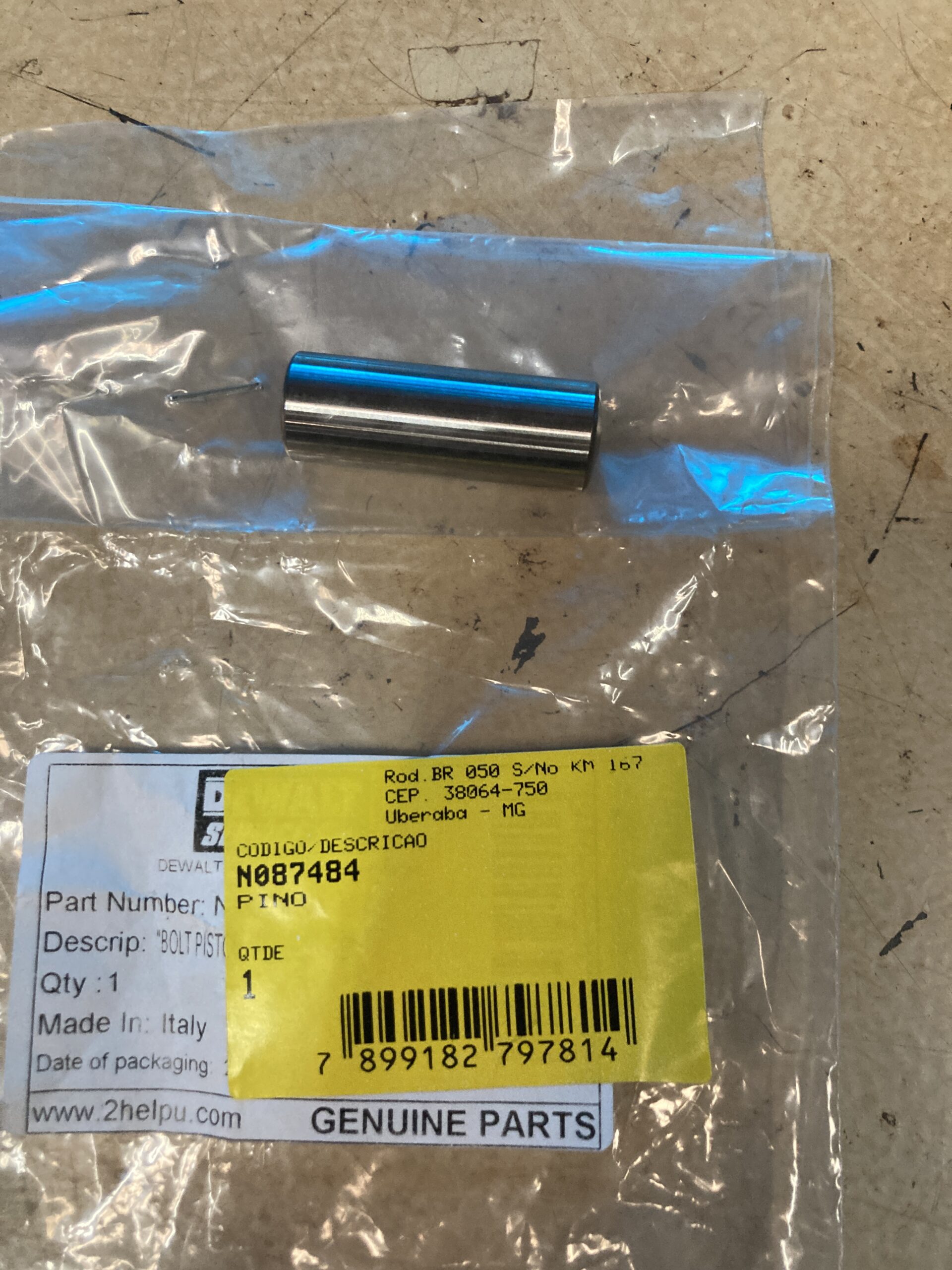 N087484 Pino Para Martelo Demolidor D25960-b2 Dewalt N087484 - Imagem 1