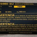 Etiq. Especif. D25980-b2tipo 3 Para Martelo Demolidor D25980-b2 Dewalt N117122