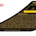 Etiq. Especif. Dw745-b2tipo 3 Para Serra De Mesa Ou Bancada Dw745-b2 Dewalt N179903