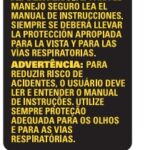 Etiqueta De Advertencia Para Tupia Dwe6000-b2 Dewalt N276092