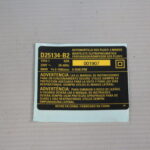 Etiq. Especif. D25134-b2 Tipo1 Para Martelete D25134k-b2 Dewalt N409721