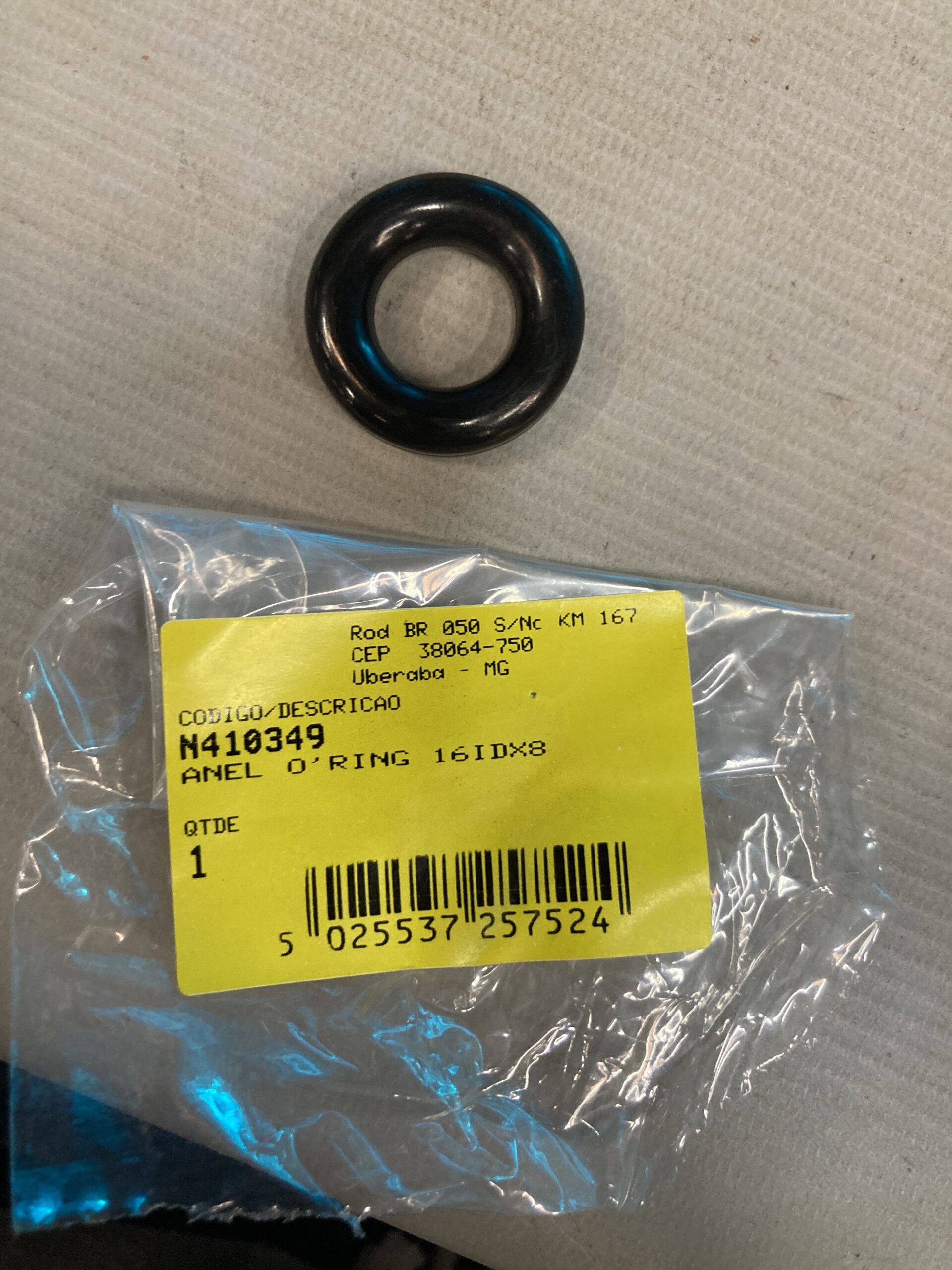 N410349 Anel O'ring 16idx8 Para Martelo Perfurador D25481-b2 Dewalt N410349 - Imagem 1