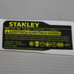 Etiq. Especif.sbi20 Ty1 Para Parafusadeira Bateria 20v Sbi20-b2 Stanley N518516