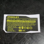 Etiq Especf Sbd20 T1 Para Parafusadeira Bateria 20v Sbd20 Stanley N546586