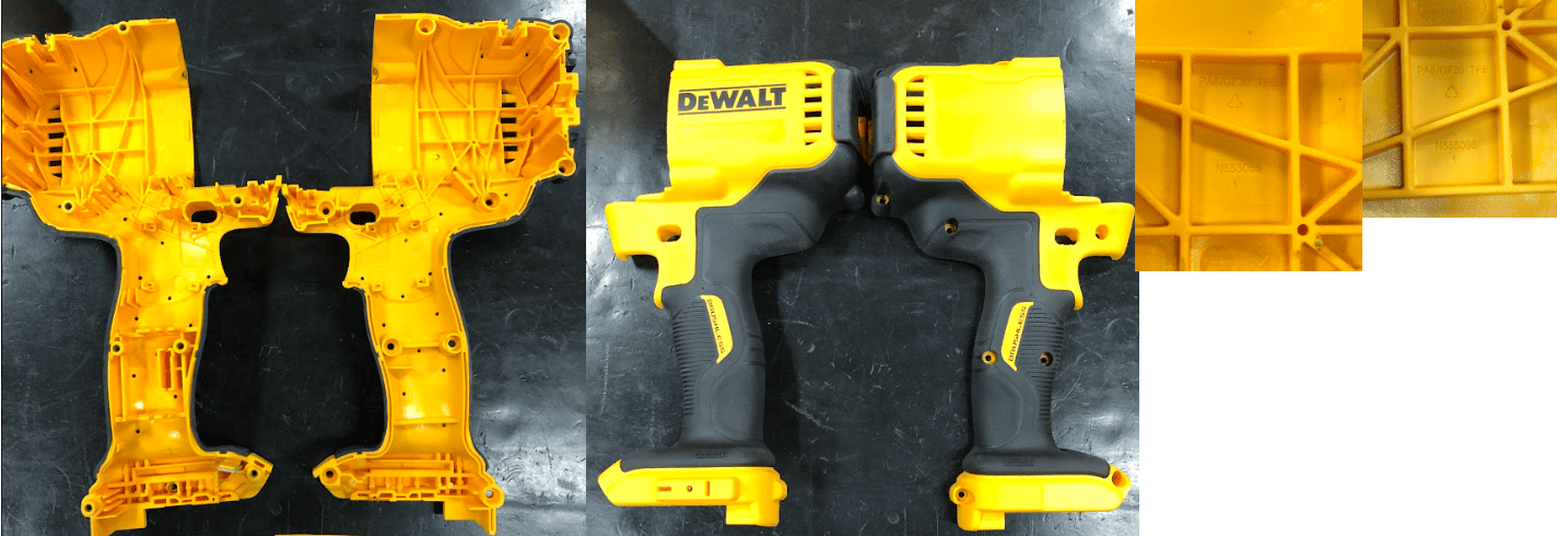 N578131 Conj. Empunhadura Para Parafusadeira Bateria 60v Dcd130 Dewalt N578131 - Imagem 1
