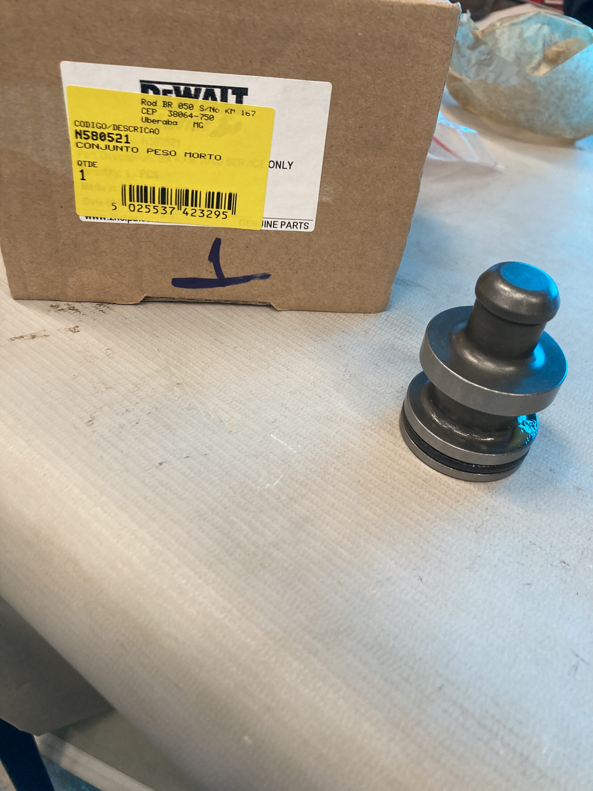 N580521 Conjunto Peso Morto Para Martelo Perfurador D25773-b2 Dewalt N580521 - Imagem 1