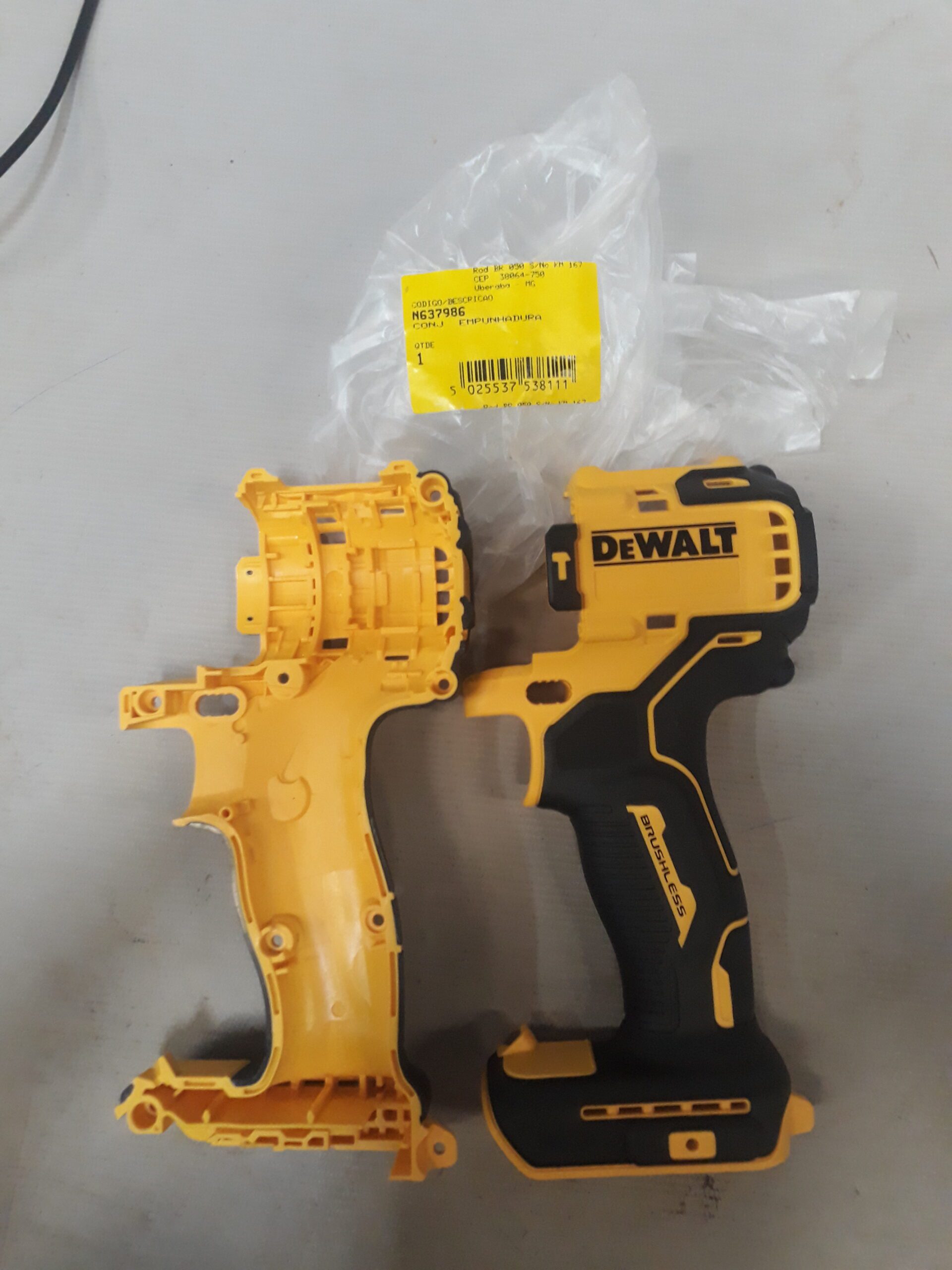 N637986 Conj. Empunhadura Para Parafusadeira Bateria 20v Dcd709 Dewalt N637986 - Imagem 1