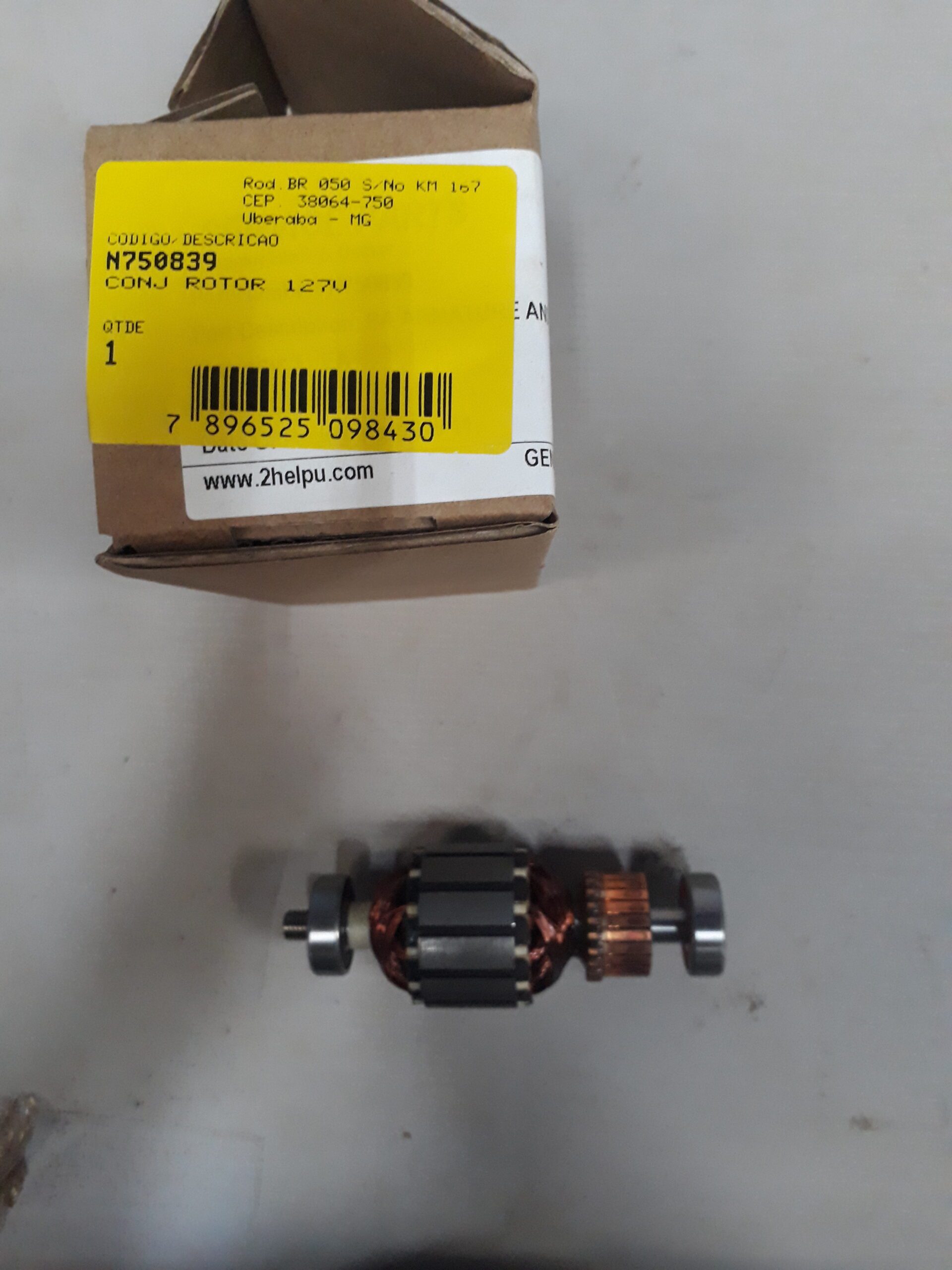 N750839 Conj Rotor 127v Para Lixadeira Roto E Orbital Bew220-br Black+decker N750839 - Imagem 1