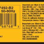 Etiq. Espec. Dwe7492-b2 Para Serra De Mesa Ou Bancada Dwe7492-b2 Dewalt N795801