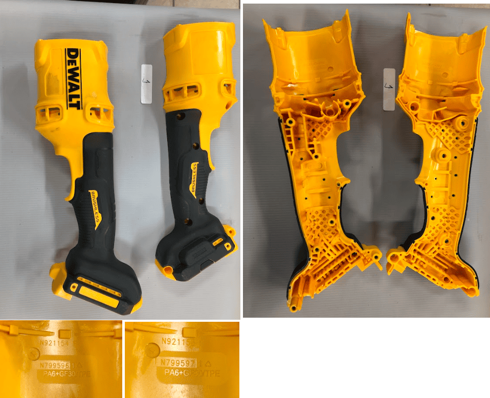 N799594 Conj. Empunhadura Para Esmerilhadeira Angular Dcg440 Dewalt N799594 - Imagem 1