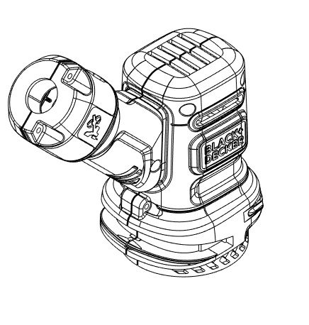 N821080 Conj. Empunhadura Domotor Para Aparador De Grama Best1000-b2 Black+decker N821080 - Imagem 1