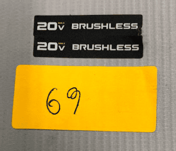 N838172 Etiq. Brushless Para Martelo Perfurador Dch172 Dewalt N838172 - Imagem 1